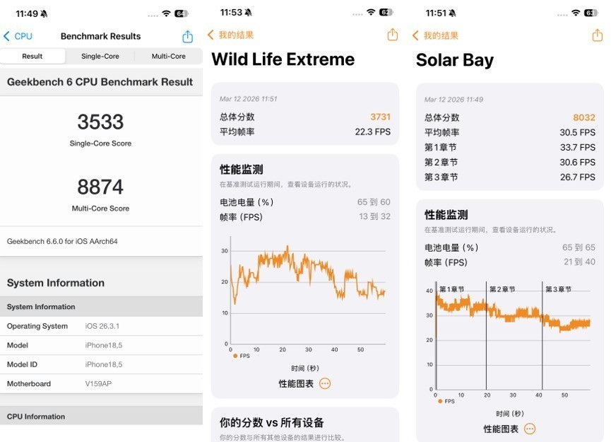核心数大砍后表现如何？iPhone 17e性能实测