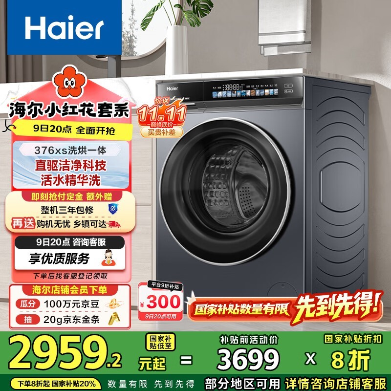 海尔 XQG100-HBE376XS