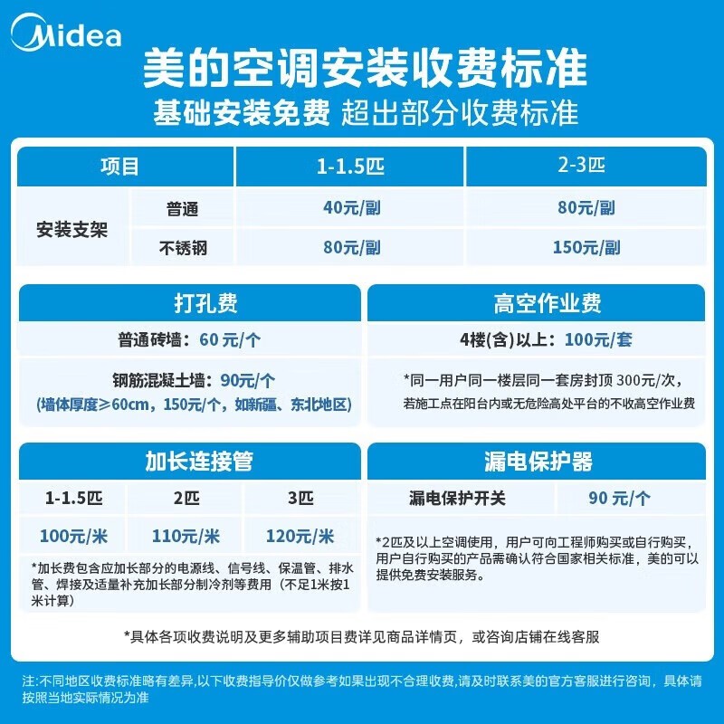 美的酷省电二代空调1.5匹