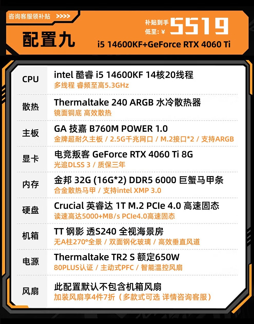 i5 14600KF+5060Ti