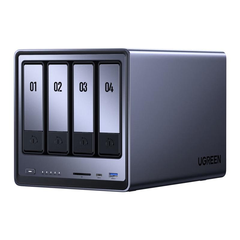 绿联 DXP4800 四盘位 私有云NAS存储（Intel N100、8GB）