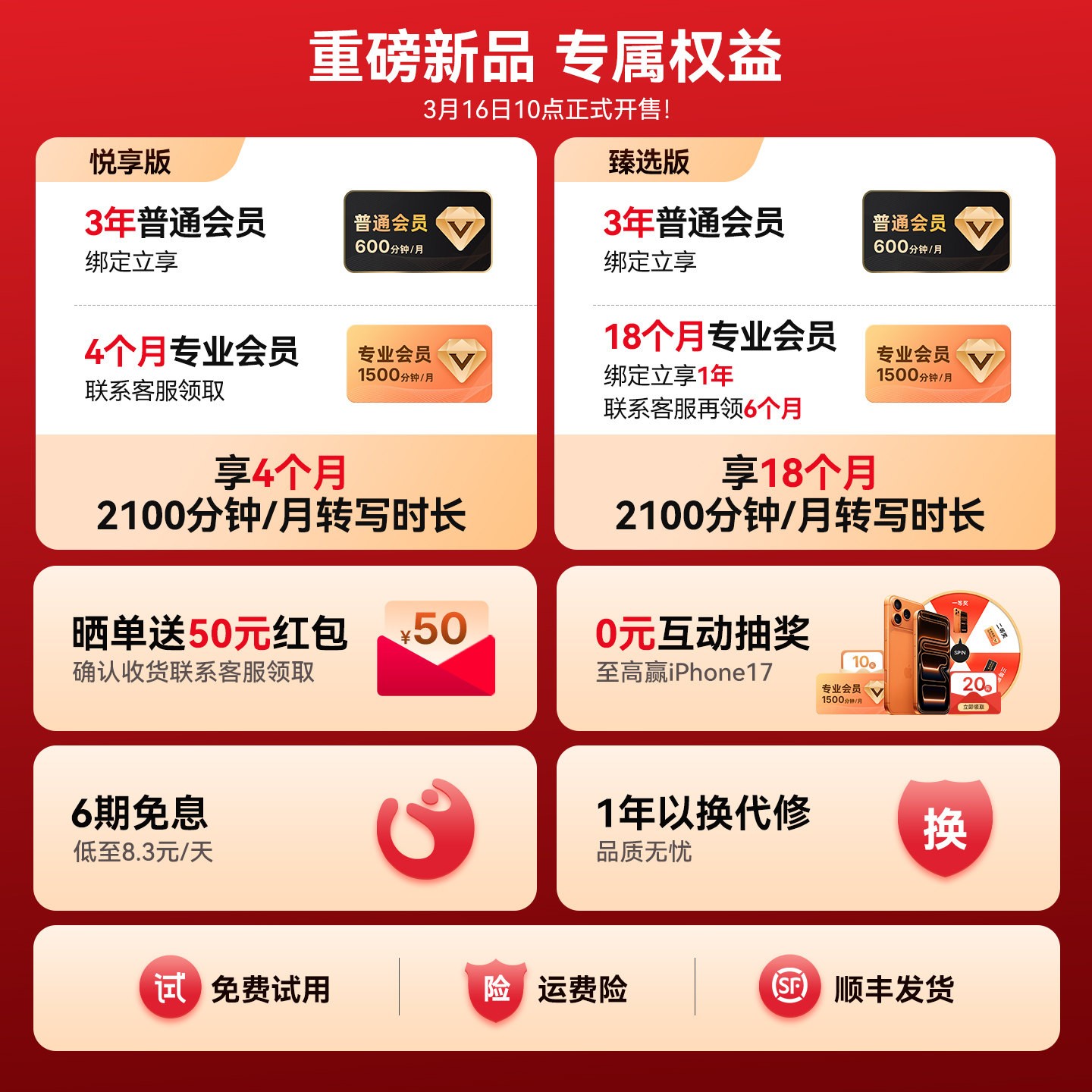 出门问问 TicNote Pods 4G AI录音耳机会议实时智能转写翻译