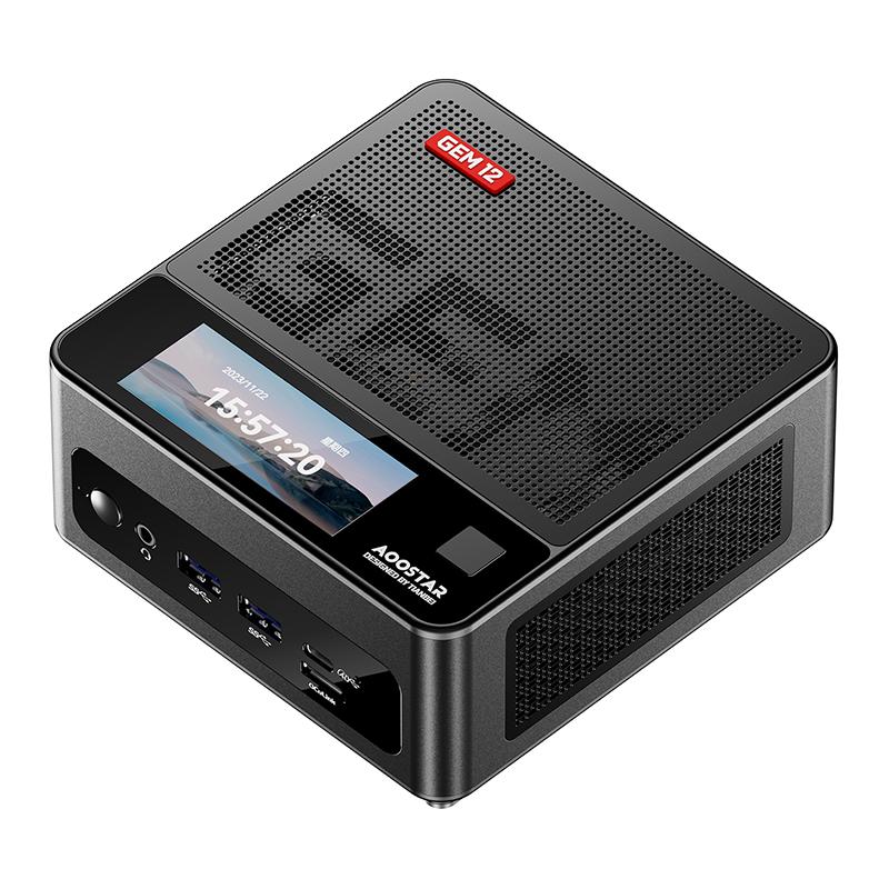 天钡 GEM12 迷你台式机 带副屏及指纹版