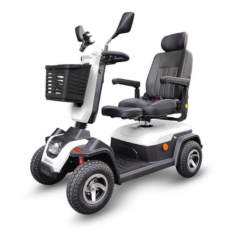 斯途玛 X7豪华老人代步车四轮电动车家用接送孩子老年电瓶助力车