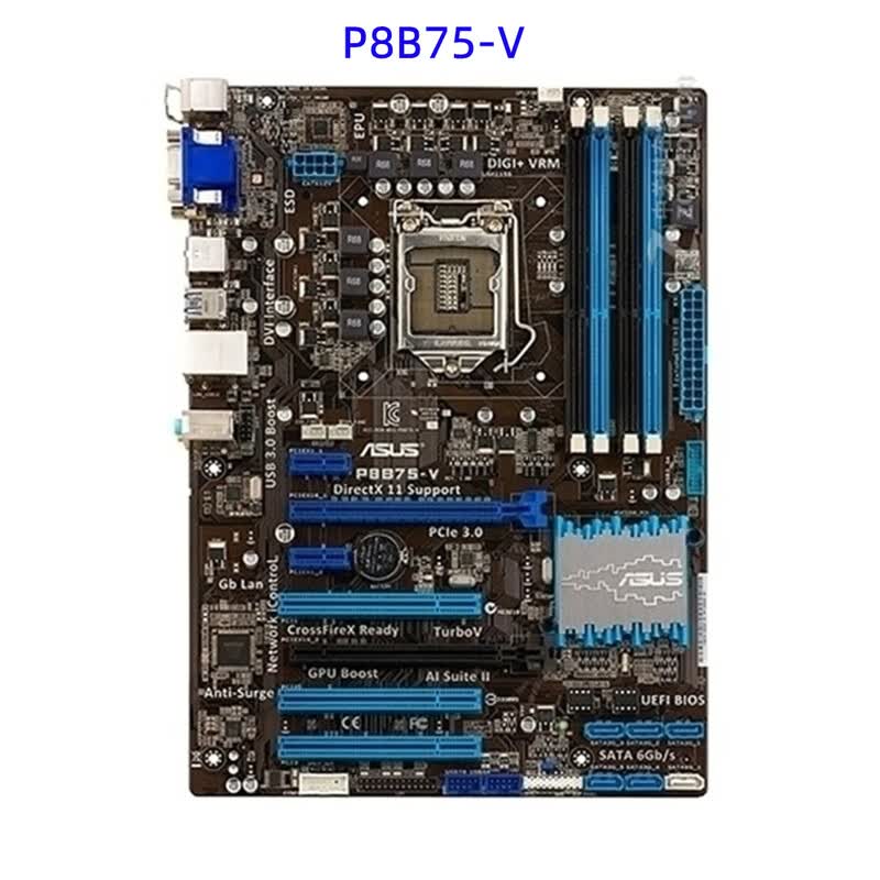 华硕Asus/华硕P8Z77-V LX/LK/A/LE/LX2主板支持1155针3代3770K 32g 华硕P8B75-V
