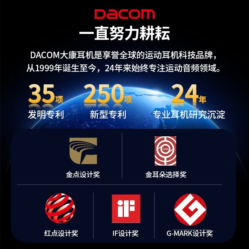 Dacom Athlete降噪蓝牙耳机99.1元抢