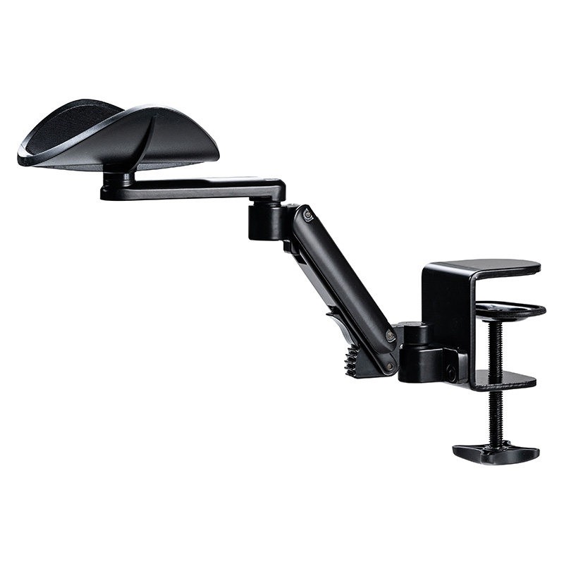 山业 日本SANWA肘托办公桌面扩展延长板机械臂电脑键盘手托旋转护腕手臂支架护腕托胳膊支撑架折叠免打孔延伸拖架