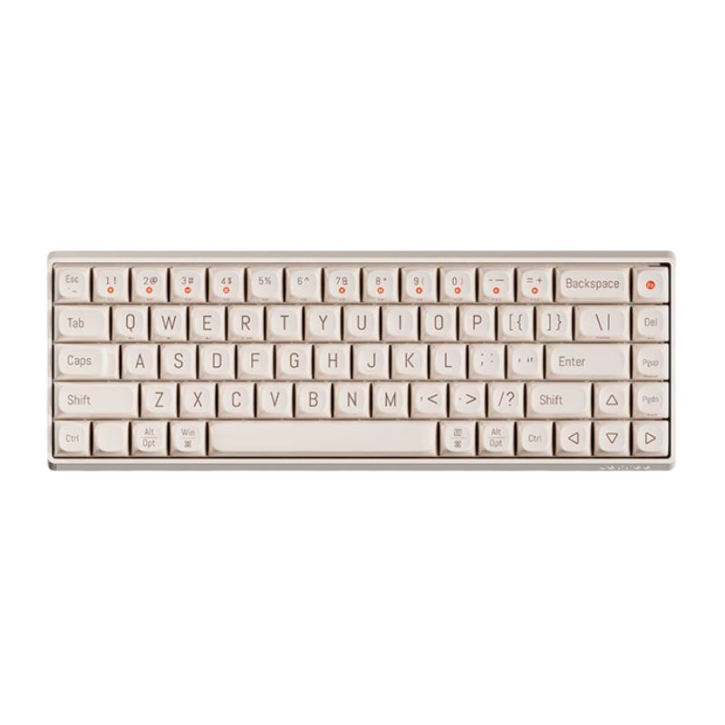 洛斐 OE902 69键 多模无线机械键盘 豆腐 GATERONE红轴 无光 热插拔