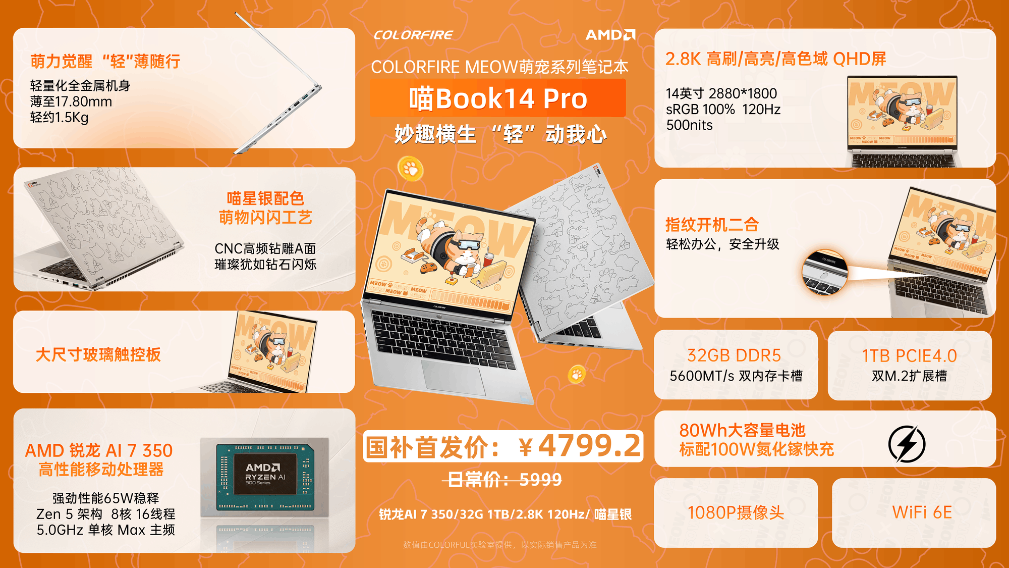 MEOW 喵Book14 Pro首发:以萌宠美学定义新一代轻薄本