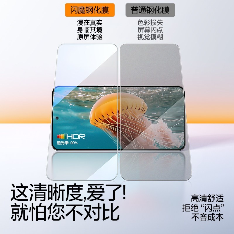 闪魔 防摔 OPPO钢化膜