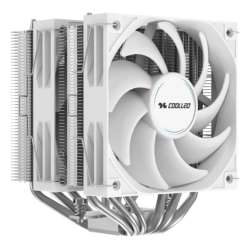 酷里奥 A60白色无光版 CPU散热器塔式6热管铜管双塔风冷电脑1700/AM5