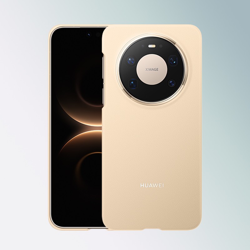 华为 mate80pro原装手机壳素皮官方正品mate80pro Max全包半框式防摔保护套皮革壳高级感柔软甄选新款mate80
