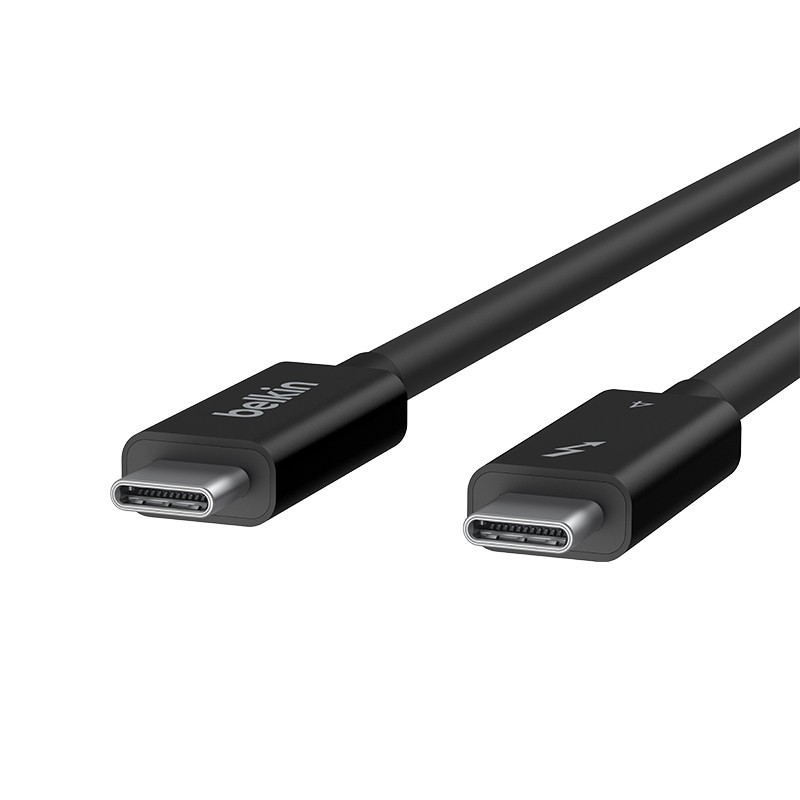 贝尔金 英特尔认证雷电4数据线Type-C兼容雷电3USB3.0充电线适用苹果15Pro/iPhone16ProMax高速传输充电