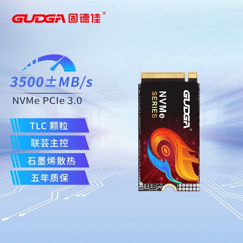 固德佳 GUDGA GVX M.2 NVMe PCle3.0  2242笔记本电脑1TB 固态硬盘SSD