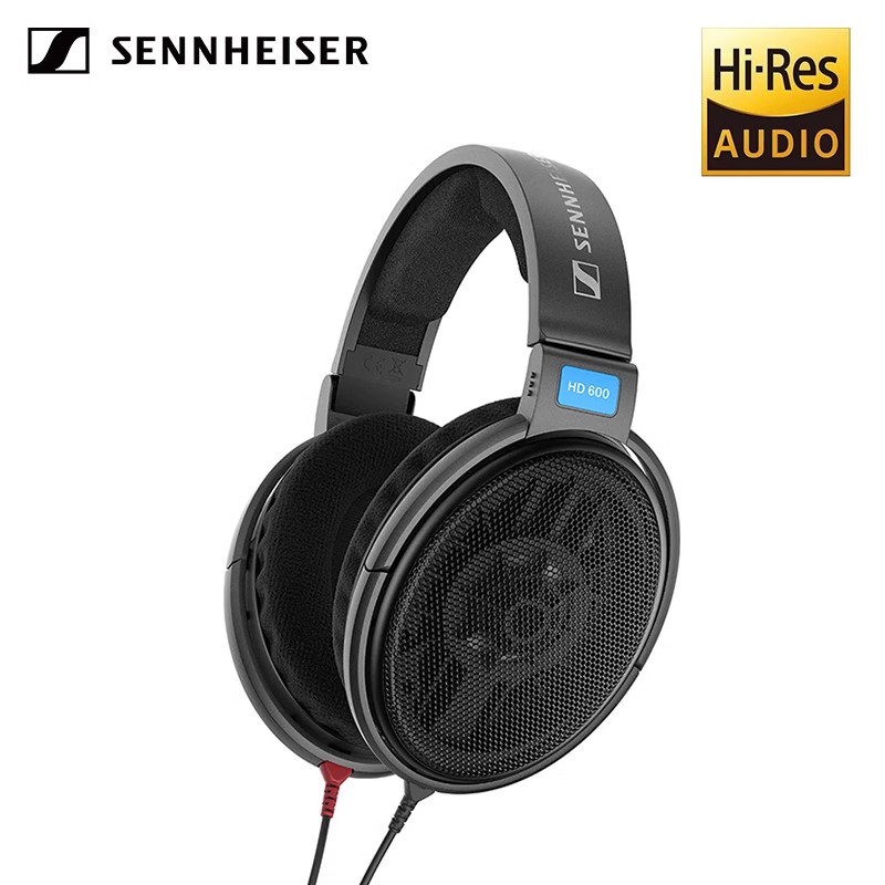 森海塞尔 HD600 耳罩式头戴式动圈有线耳机 黑色 6.3mm