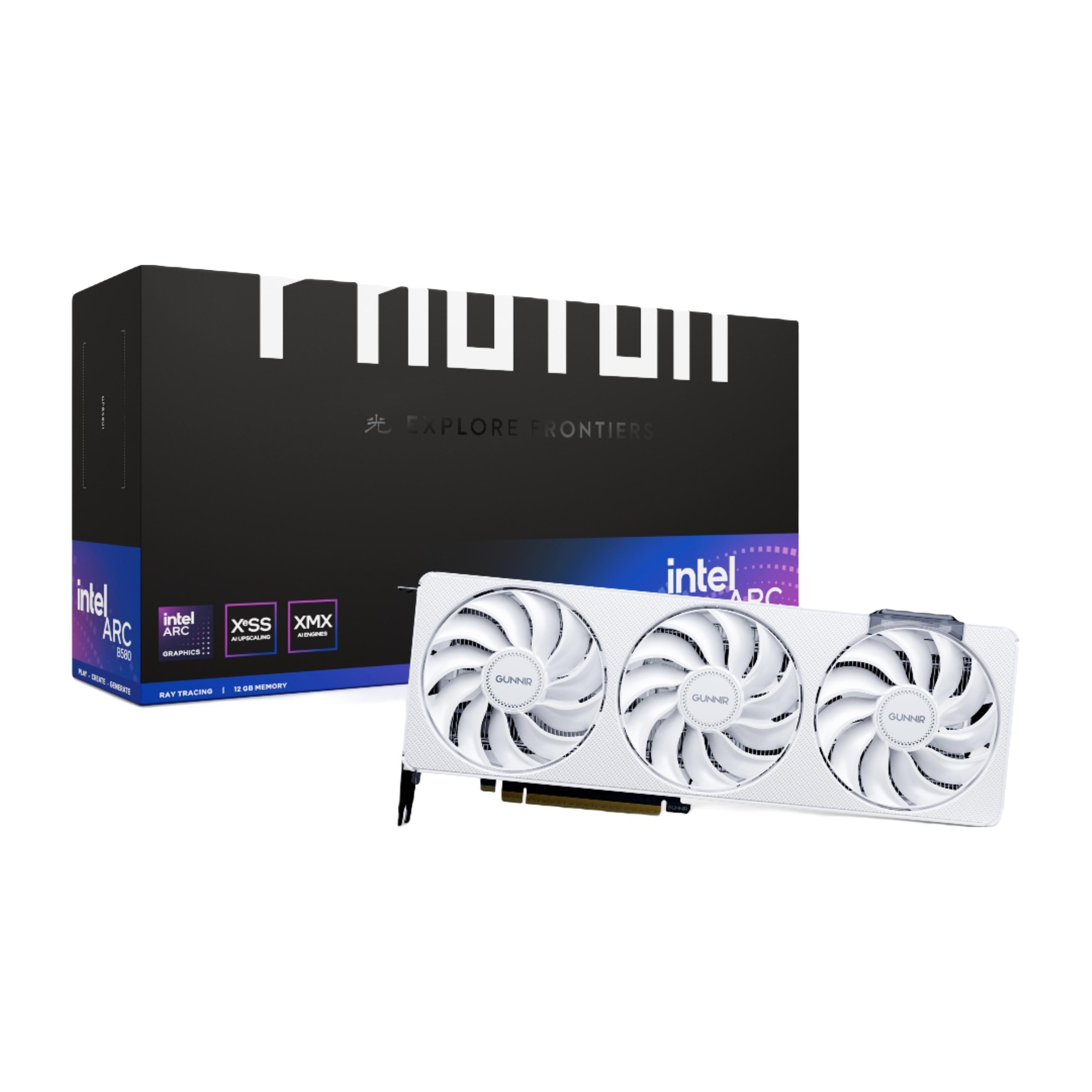 GUNNIR Intel B580 Photon 12G OC 2850Mhz GDDR6游戏电脑台式显卡