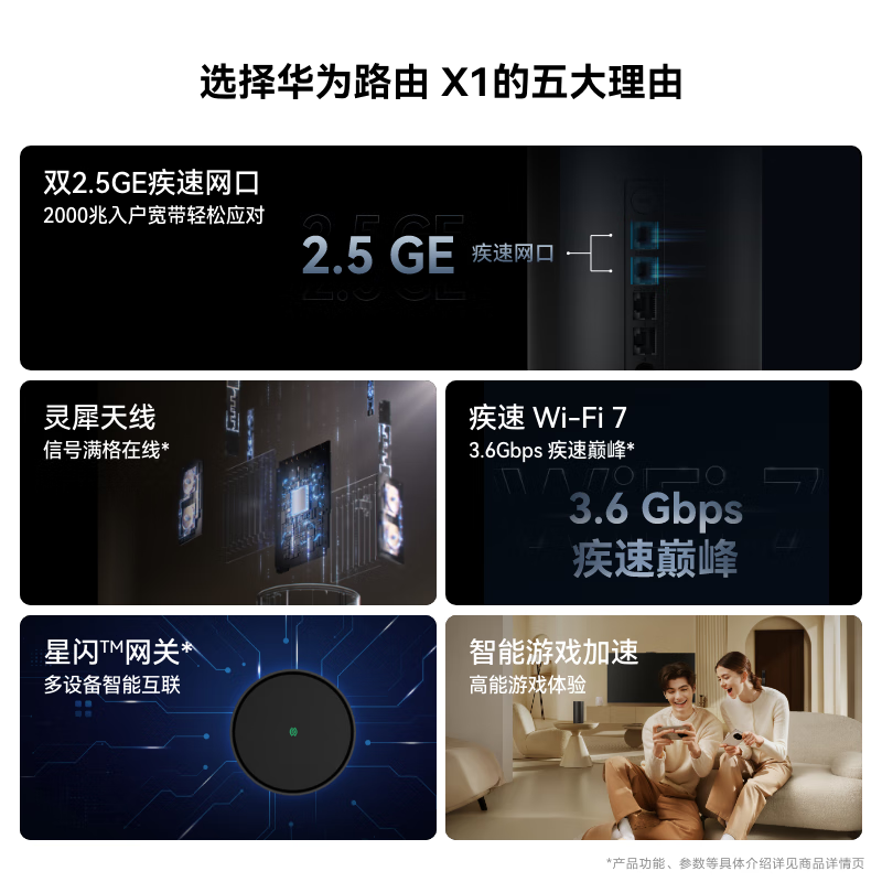 华为X1千兆Wi-Fi7路由器