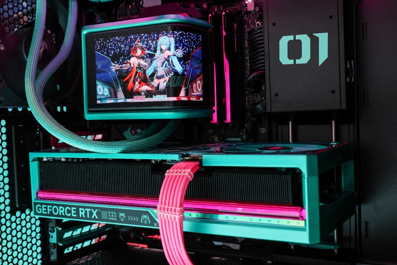 次元破壁！ROG夜神5080 RO姬x初音未来版显卡即将开售_华硕 ROG ASTRAL 夜神 RTX5080 16G GAMING_游戏硬件 ...