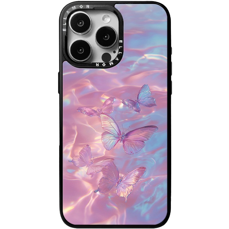 Ellamor晶梦蝶影 裸眼3d磁吸苹果情侣手机壳iPhone17/16/15/14/Pro/Max  艺术家草莓BOY联名独特好看的手机壳