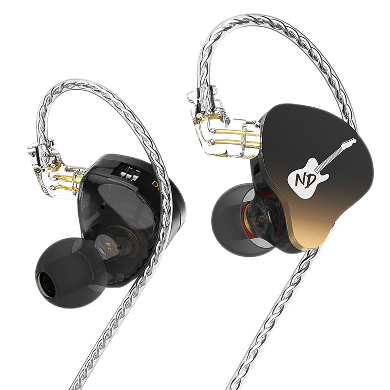 ND DD3发烧级耳机HIFI高音质有线降噪电脑游戏入耳式专业监听耳返