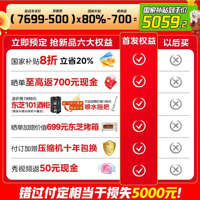 ÃÀµÄM60·¨Ê½520Éý±ùÏ亣±´°×£¬¾©¶«ÏÞʱ¼Û5039Ôª