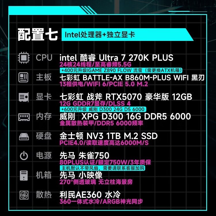 七彩虹电竞主机,领券到手仅10799元