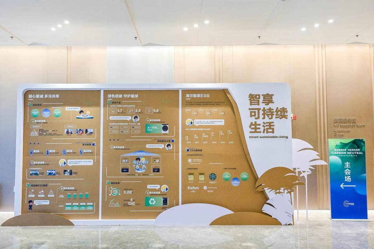 海尔智家承诺不晚于2050年实现全球碳中和运营