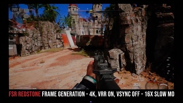 AMD FSR Redstone首测:插帧提升帧率却致画面卡顿与延迟波动