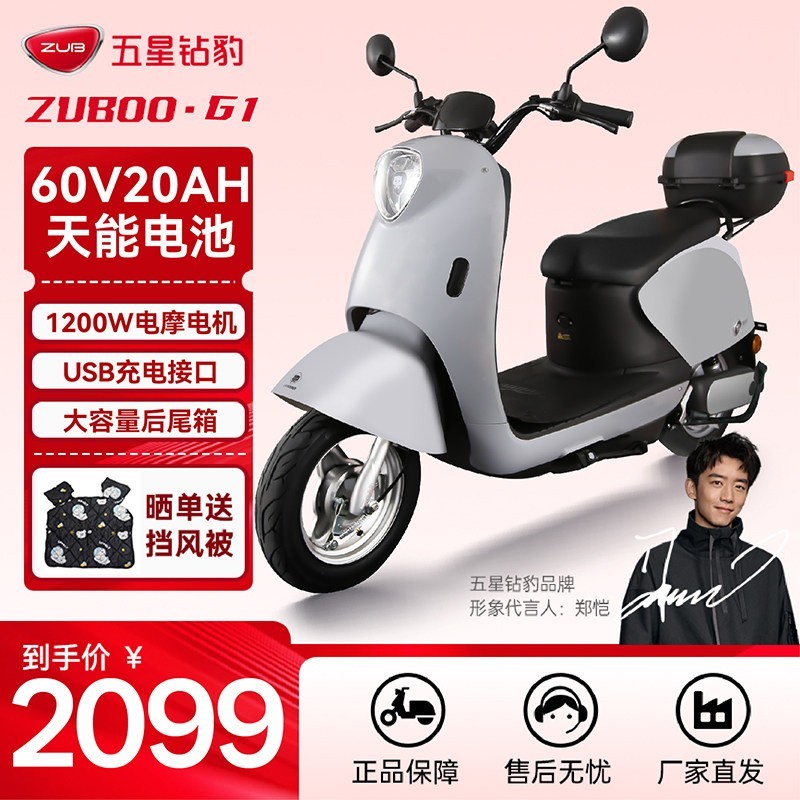 五星钻豹 ZB1200DT-12 电动车 6114610886060 60V20Ah