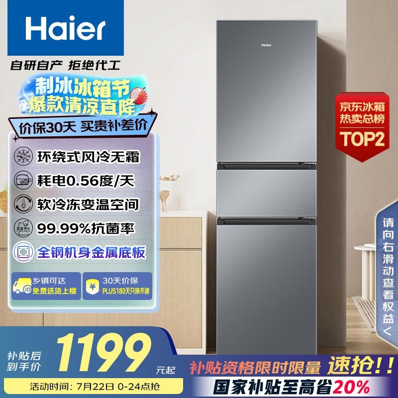 海尔 BCD-217WGHC3E9S9