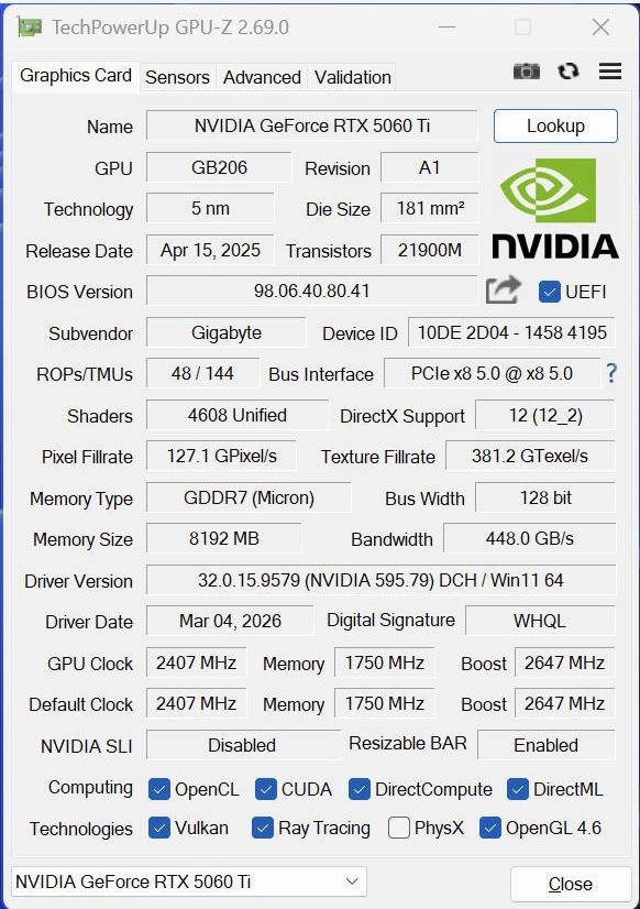 技嘉RTX 5060 Ti AERO OC 8G显卡评测:颜值系2K游戏甜品卡