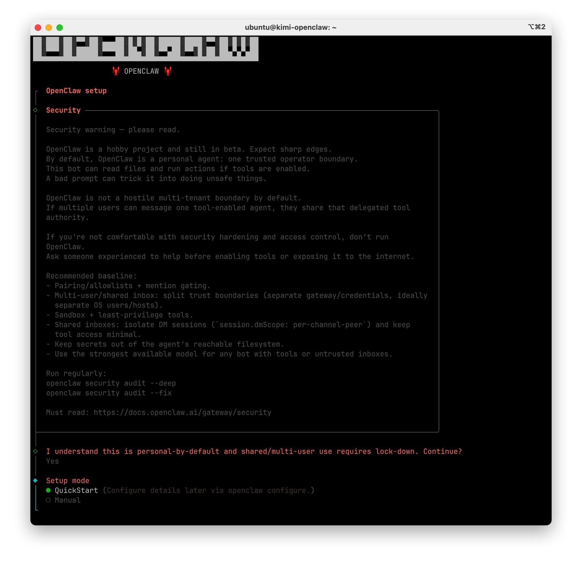 开源 AI 助手 OpenClaw 安装指南，官方推荐部署大模型 Kimi 5 分钟搞定！