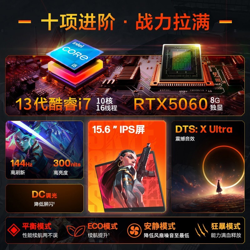 惠普 光影精灵10可选14代英特尔酷睿i7HX RTX4060笔记本电脑暗影精灵电竞本