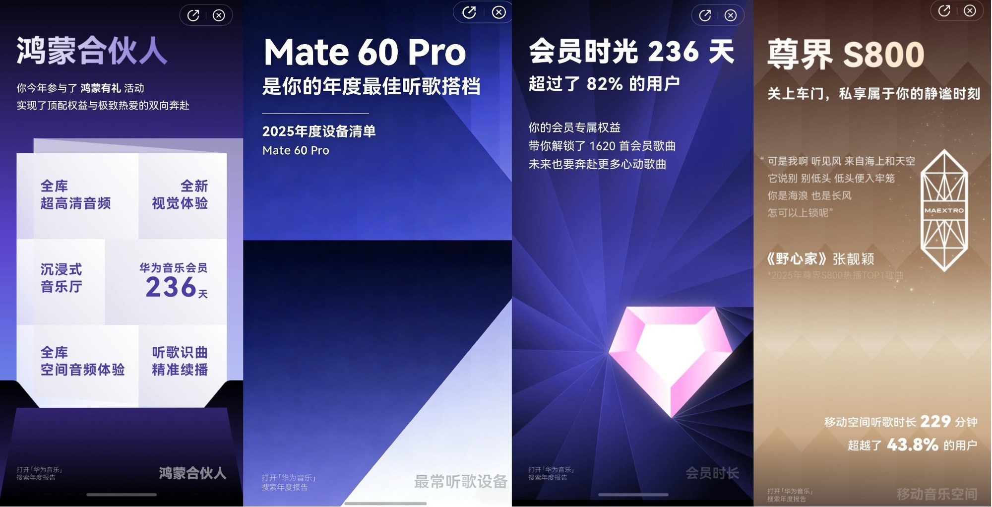鸿蒙合伙人“领证”现场,速来华为音乐解锁你的年度声音日记