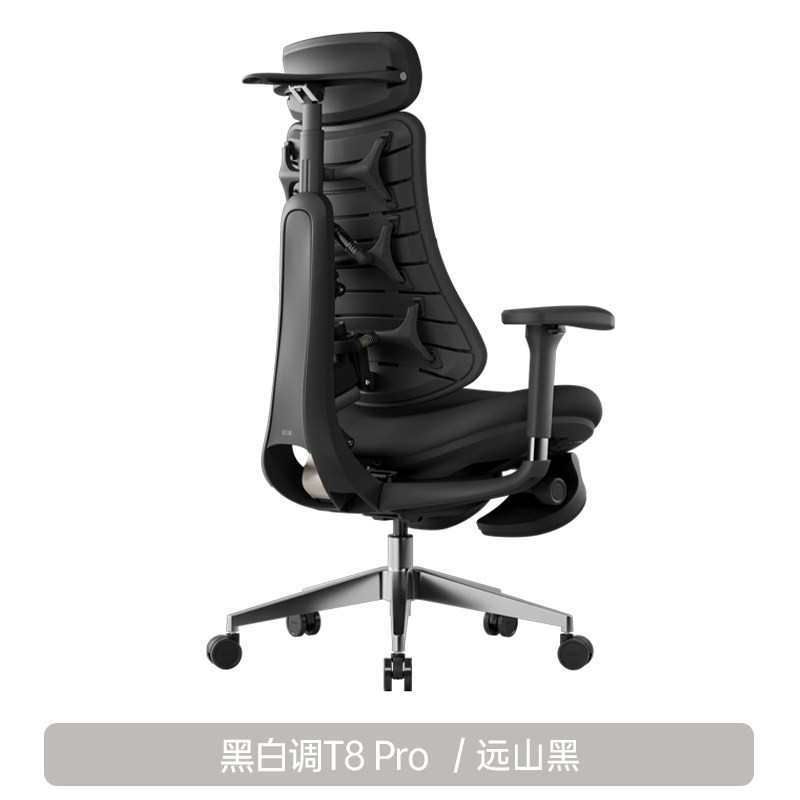 国家补贴、88VIP：黑白调 [重磅新品]黑白调T8Pro智能人体工学椅通风电竞椅办公椅电脑椅子