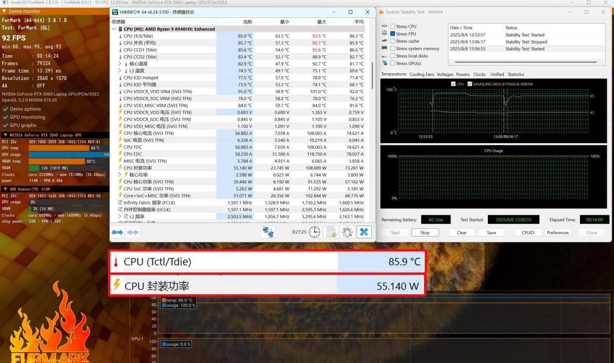 41项测试酷睿拿下32项胜利！酷睿Ultra 7 255HX对决锐龙9 8940HX
