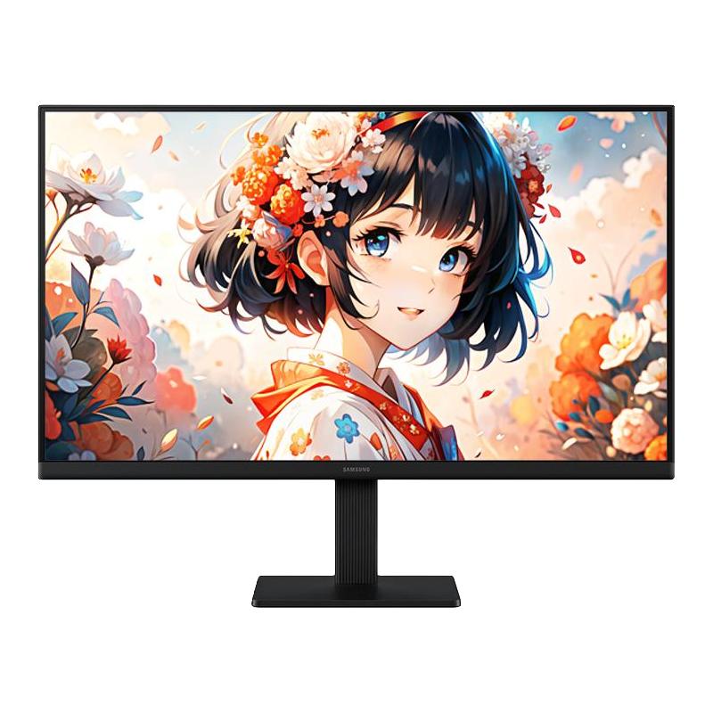 三星 显示器24英寸高清IPS护眼100/120Hz家用办公设计电竞壁挂屏幕