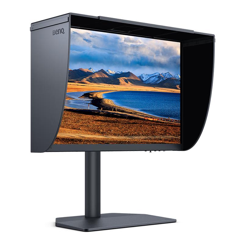 明基 SW242Q 24英寸2K 16:10 Type-C90W供电硬件校色专业摄影修图视频后期显示器