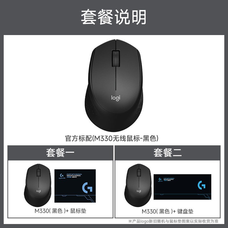 罗技 M280 2.4G无线鼠标 1000DPI
