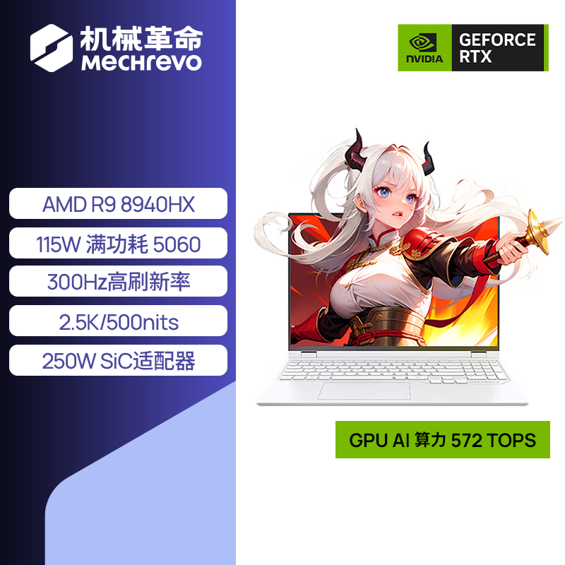 机械革命 蛟龙16Pro 锐龙9 9955HX、RTX 5060、16GB、512GB