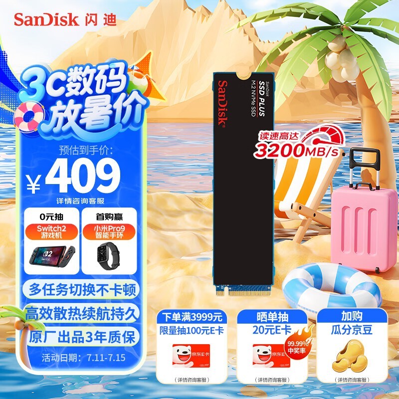 闪迪  M.2 加强版 (1TB)