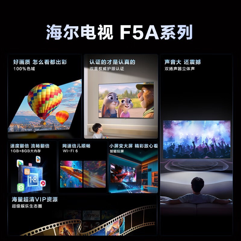 海尔Haier Ieader L43F5A电视京东到手价636元