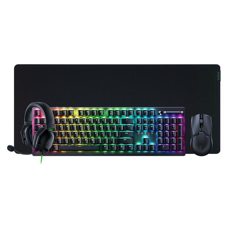 雷蛇 毒蝰V2专业版PRO双模无线电脑游戏电竞鼠标键盘耳机套装