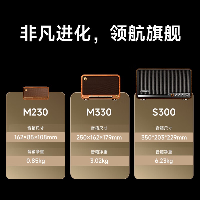 漫步者S300复古蓝牙音箱钜惠