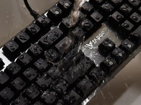  Rapoo V530 waterproof mechanical keyboard evaluation fearless keyboard milk