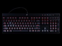  New font design pirate ship K70 LUX RGB mechanical keyboard evaluation