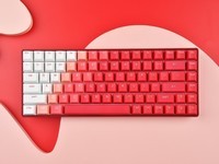  Flame red gradient color is really beautiful: Daeryou A84 three mode mechanical keyboard experience