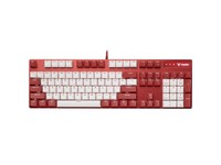【手慢无】雷柏V500PRO白红版机械键盘 149元到手 20键无冲 PBT材质手感好