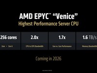 AMD下一代EPYC处理器Venice细节披露