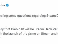 《暗黑破坏神4》已获得Steam Deck认证 可随时随地畅玩游戏